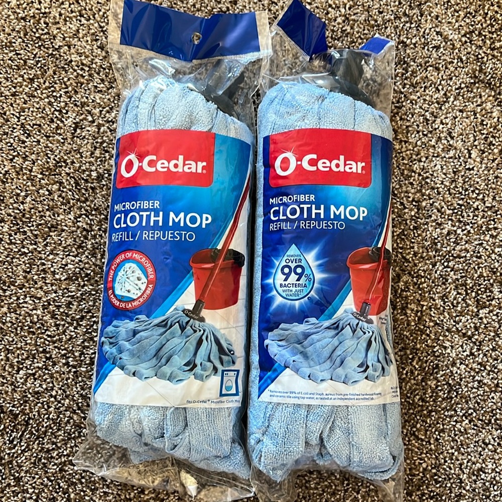 O Cedar microfiber cloth mop refill blue NEW